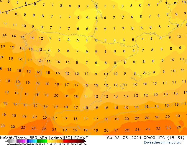 Z500/Rain (+SLP)/Z850 ECMWF Su 02.06.2024 00 UTC