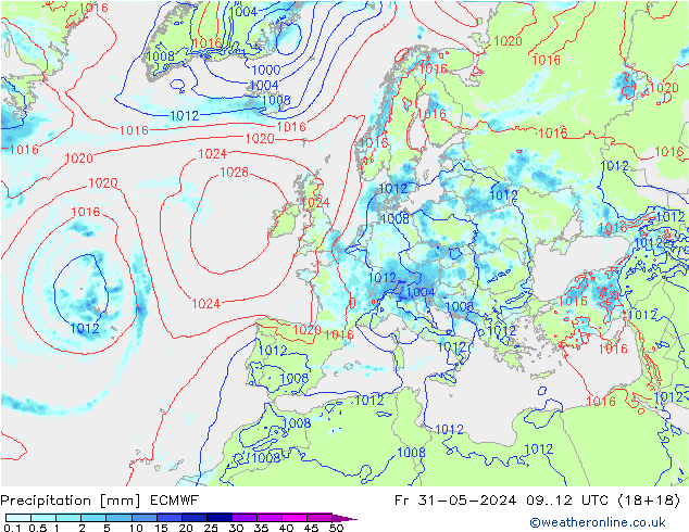 Yağış ECMWF Cu 31.05.2024 12 UTC