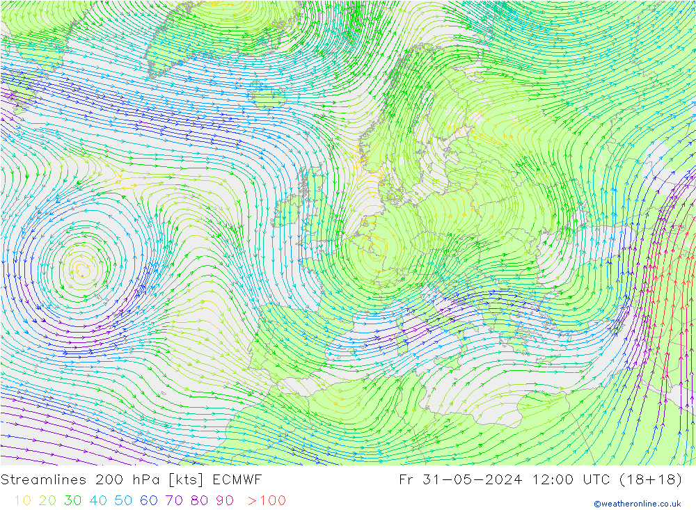  200 hPa ECMWF  31.05.2024 12 UTC