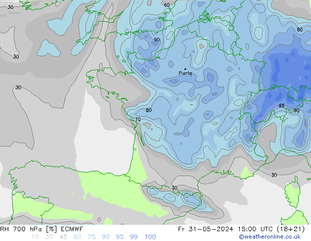 700 hPa Nispi Nem ECMWF Cu 31.05.2024 15 UTC