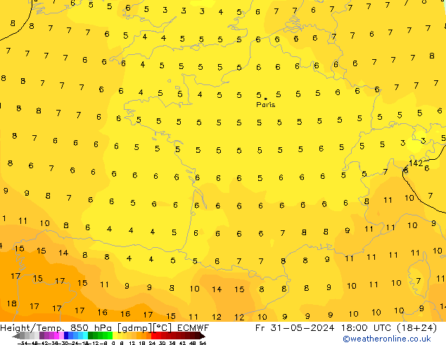 Z500/Rain (+SLP)/Z850 ECMWF pt. 31.05.2024 18 UTC