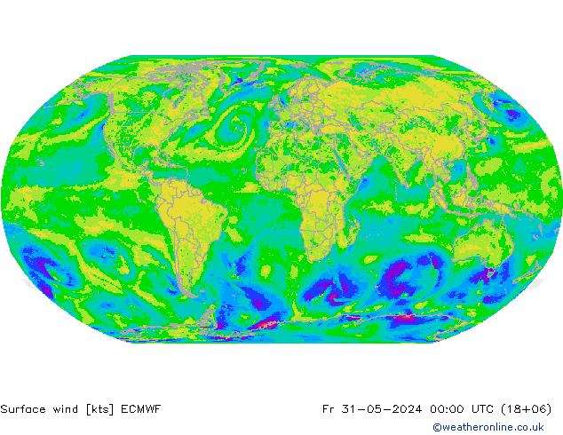 Prec 6h/Wind 10m/950 ECMWF Fr 31.05.2024 00 UTC