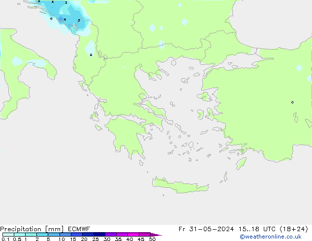 Precipitazione ECMWF ven 31.05.2024 18 UTC