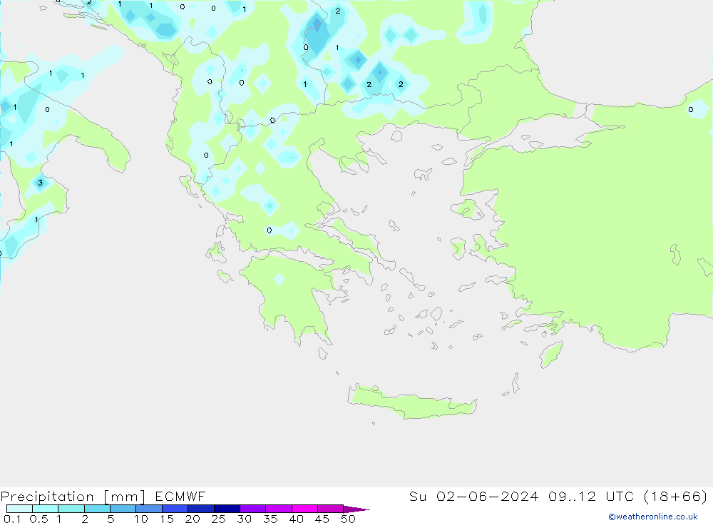 Precipitation ECMWF Su 02.06.2024 12 UTC