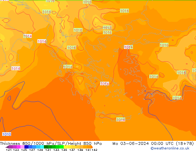 Thck 850-1000 hPa ECMWF Mo 03.06.2024 00 UTC