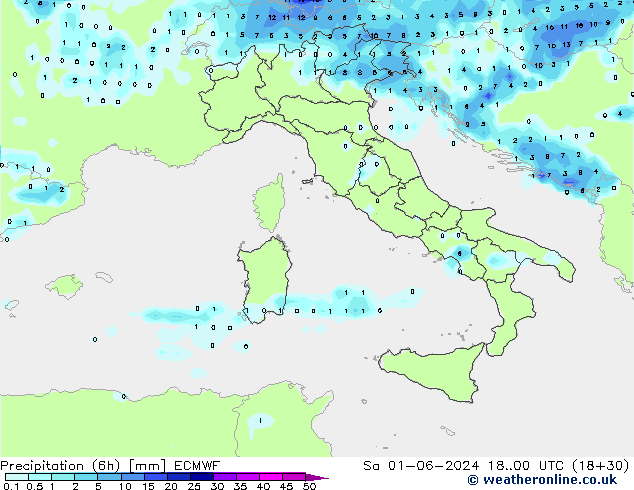 Z500/Rain (+SLP)/Z850 ECMWF Sa 01.06.2024 00 UTC