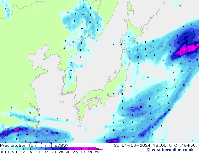 Z500/Rain (+SLP)/Z850 ECMWF sab 01.06.2024 00 UTC