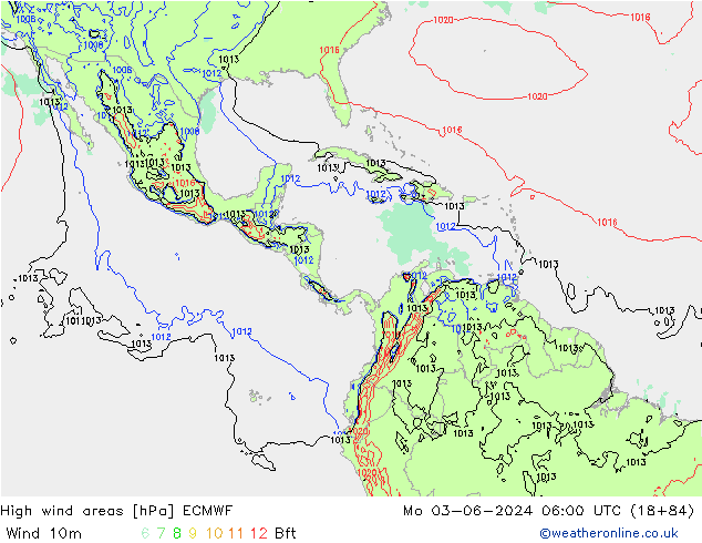 Windvelden ECMWF ma 03.06.2024 06 UTC