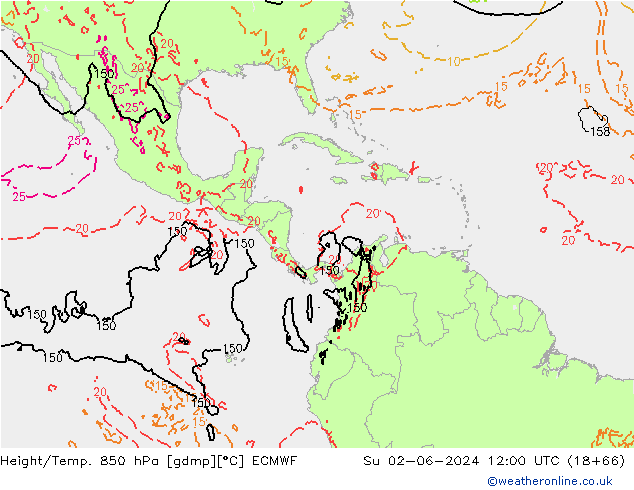 Z500/Rain (+SLP)/Z850 ECMWF Ne 02.06.2024 12 UTC