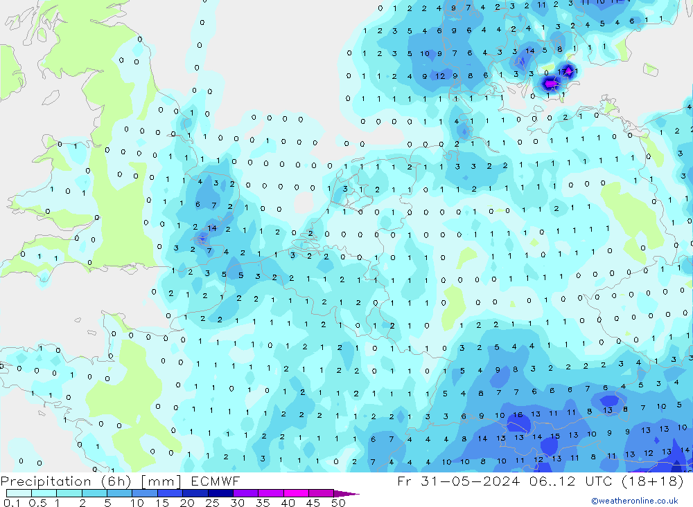 Z500/Rain (+SLP)/Z850 ECMWF Sex 31.05.2024 12 UTC