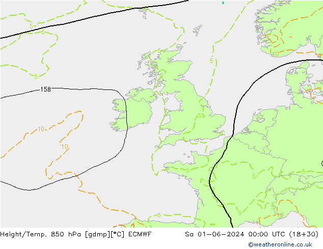 Z500/Regen(+SLP)/Z850 ECMWF za 01.06.2024 00 UTC