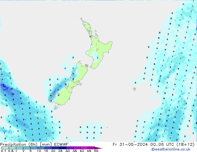 Z500/Yağmur (+YB)/Z850 ECMWF Cu 31.05.2024 06 UTC