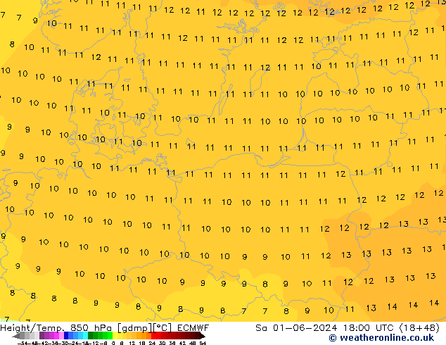 Z500/Rain (+SLP)/Z850 ECMWF сб 01.06.2024 18 UTC