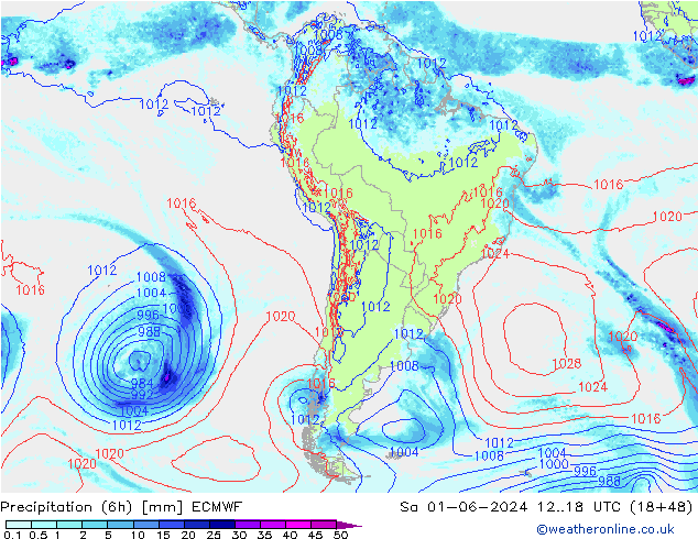 Z500/Rain (+SLP)/Z850 ECMWF  01.06.2024 18 UTC