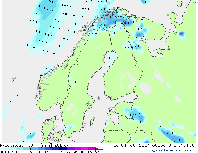 Z500/Rain (+SLP)/Z850 ECMWF So 01.06.2024 06 UTC