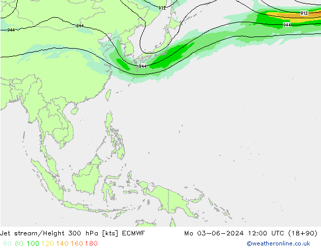 Jet stream ECMWF Seg 03.06.2024 12 UTC