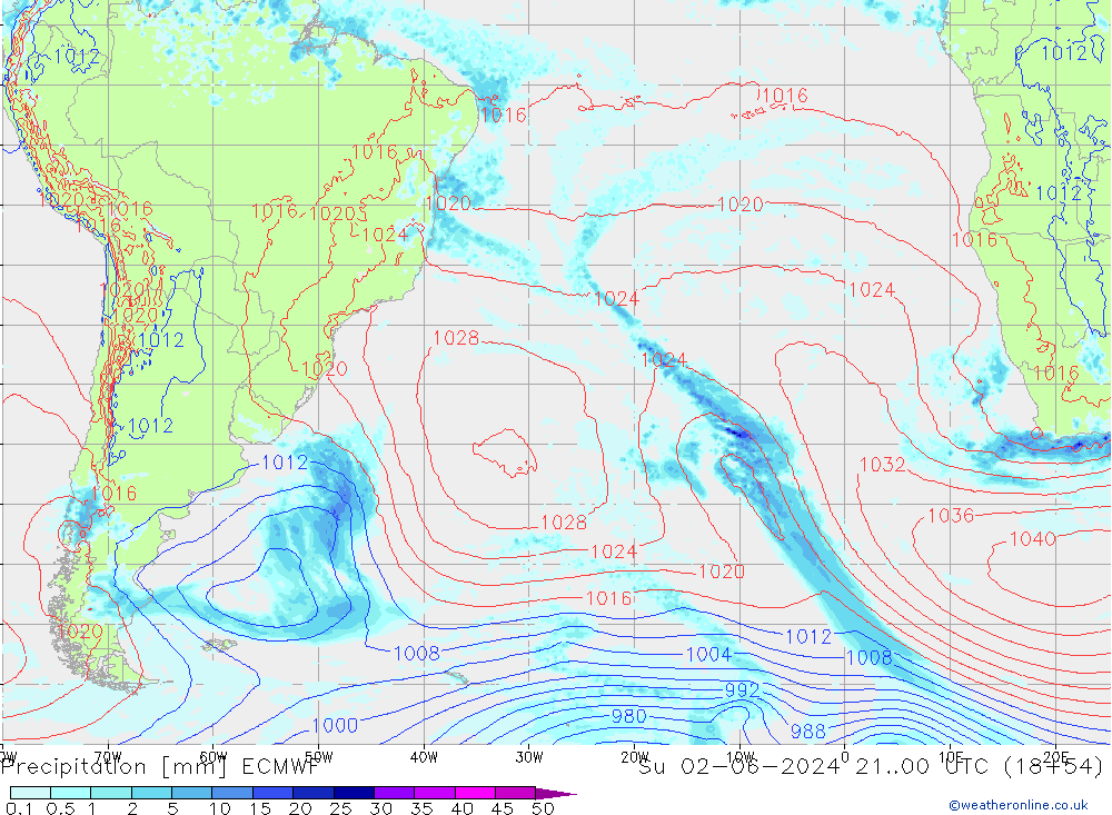 Neerslag ECMWF zo 02.06.2024 00 UTC
