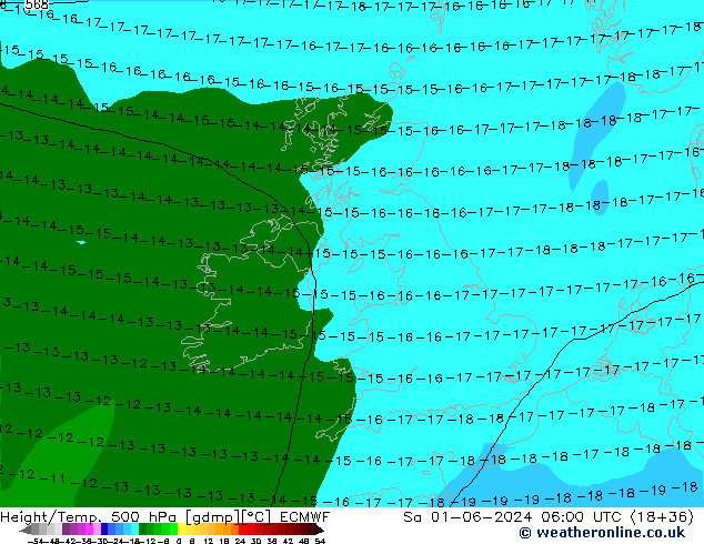 Z500/Rain (+SLP)/Z850 ECMWF  01.06.2024 06 UTC