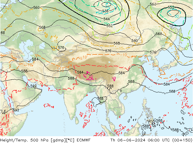 Z500/Regen(+SLP)/Z850 ECMWF do 06.06.2024 06 UTC