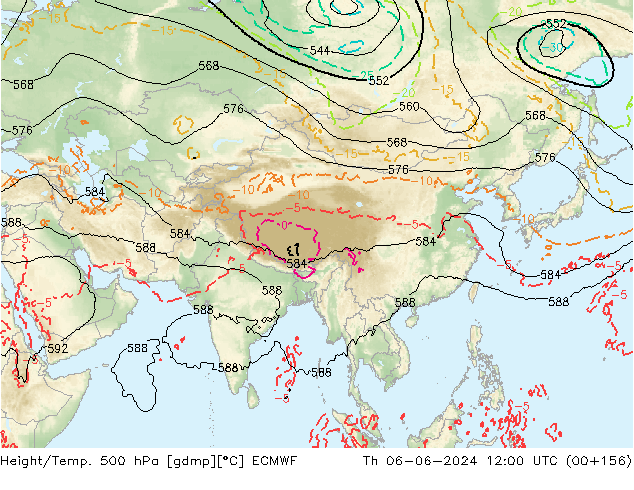 Z500/Regen(+SLP)/Z850 ECMWF do 06.06.2024 12 UTC