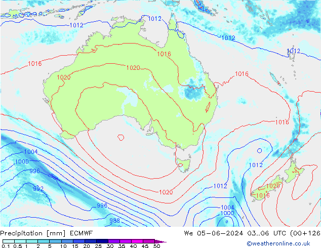 Précipitation ECMWF mer 05.06.2024 06 UTC