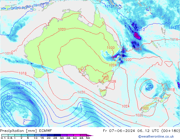 precipitação ECMWF Sex 07.06.2024 12 UTC