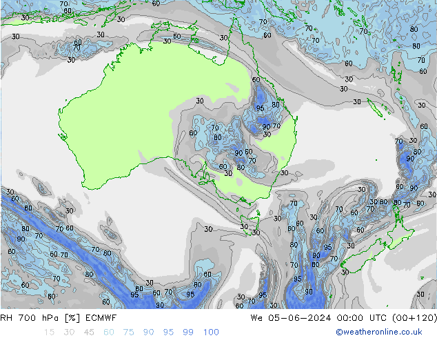 RH 700 hPa ECMWF  05.06.2024 00 UTC