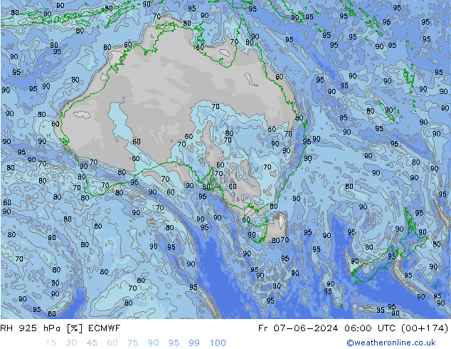 RH 925 hPa ECMWF pt. 07.06.2024 06 UTC