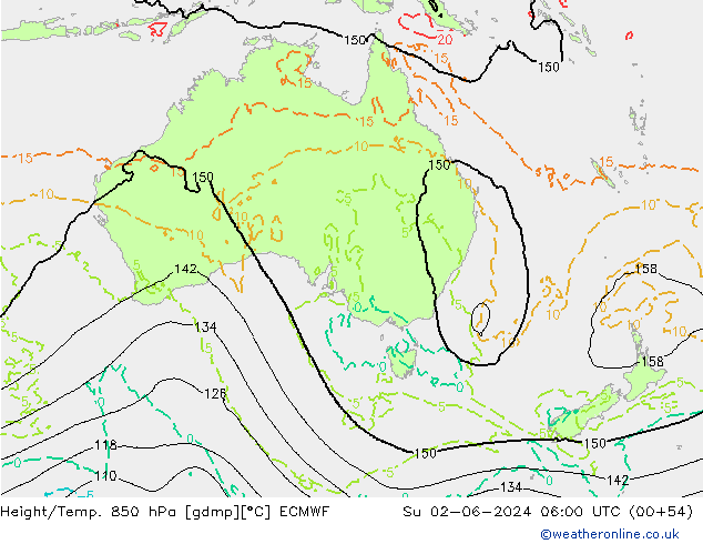 Z500/Rain (+SLP)/Z850 ECMWF Su 02.06.2024 06 UTC