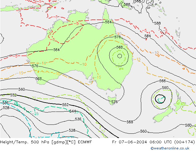 Z500/Rain (+SLP)/Z850 ECMWF ��� 07.06.2024 06 UTC