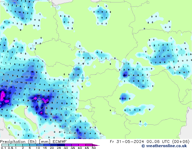 Z500/Rain (+SLP)/Z850 ECMWF vie 31.05.2024 06 UTC