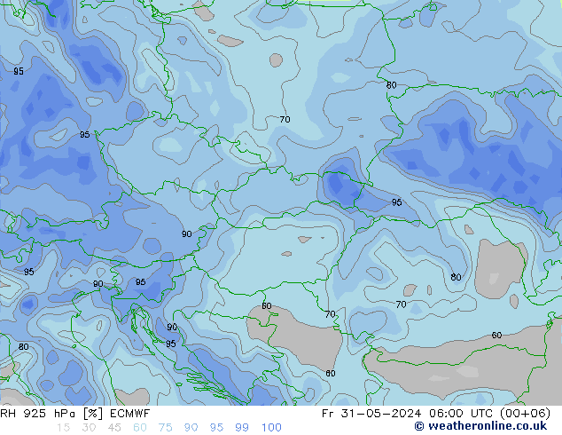 925 hPa Nispi Nem ECMWF Cu 31.05.2024 06 UTC