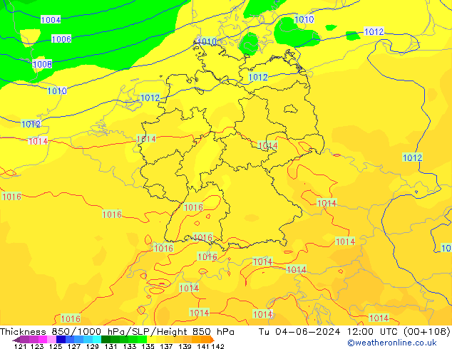 Thck 850-1000 hPa ECMWF Ter 04.06.2024 12 UTC