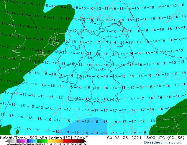 Z500/Rain (+SLP)/Z850 ECMWF dim 02.06.2024 18 UTC