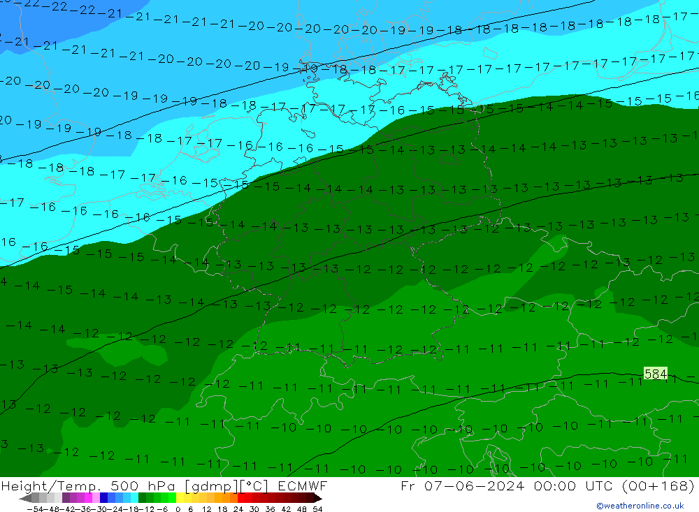 Z500/Rain (+SLP)/Z850 ECMWF ��� 07.06.2024 00 UTC