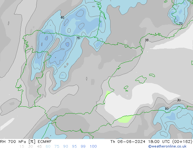 RV 700 hPa ECMWF do 06.06.2024 18 UTC