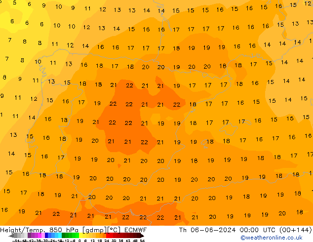 Z500/Rain (+SLP)/Z850 ECMWF Do 06.06.2024 00 UTC