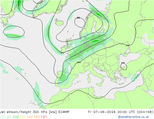 Polarjet ECMWF Fr 07.06.2024 00 UTC