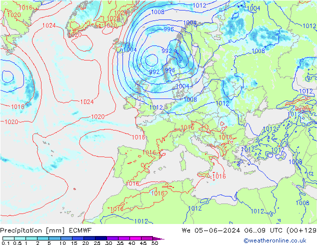 opad ECMWF śro. 05.06.2024 09 UTC