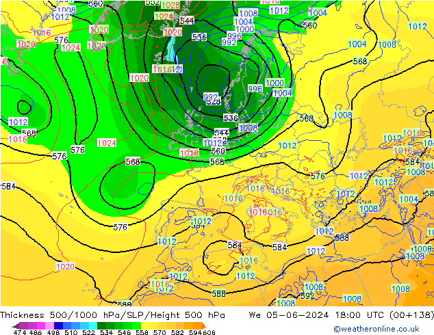 Thck 500-1000hPa ECMWF We 05.06.2024 18 UTC