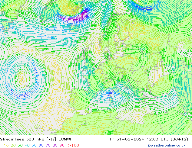  500 hPa ECMWF  31.05.2024 12 UTC