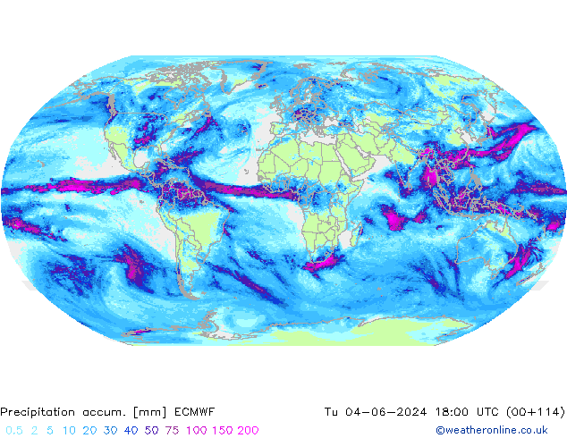 Nied. akkumuliert ECMWF Di 04.06.2024 18 UTC