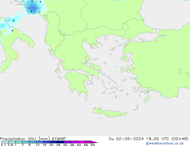 Z500/Rain (+SLP)/Z850 ECMWF Su 02.06.2024 00 UTC