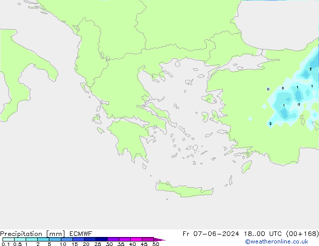Niederschlag ECMWF Fr 07.06.2024 00 UTC