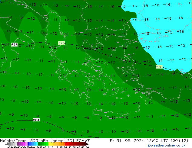 Z500/Rain (+SLP)/Z850 ECMWF  31.05.2024 12 UTC