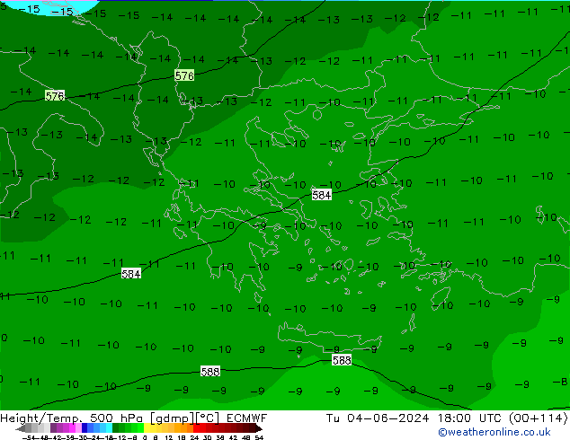 Z500/Rain (+SLP)/Z850 ECMWF ��� 04.06.2024 18 UTC