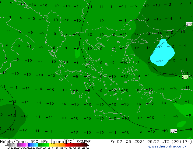 Z500/Regen(+SLP)/Z850 ECMWF vr 07.06.2024 06 UTC