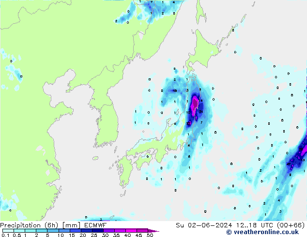 Z500/Rain (+SLP)/Z850 ECMWF nie. 02.06.2024 18 UTC