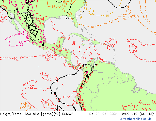 Z500/Rain (+SLP)/Z850 ECMWF Sa 01.06.2024 18 UTC