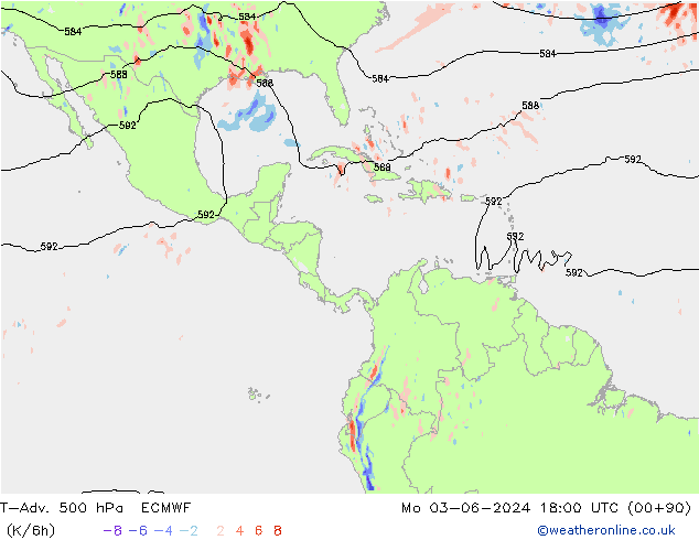 T-Adv. 500 hPa ECMWF Seg 03.06.2024 18 UTC